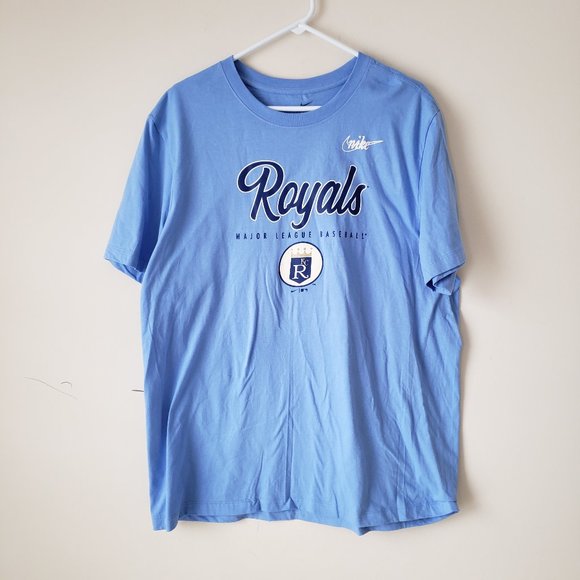 Nike Kansas City Royals Men's T-Shirt Tee Size 2XL XXL Cooperstown Blue NWT - Picture 1 of 16